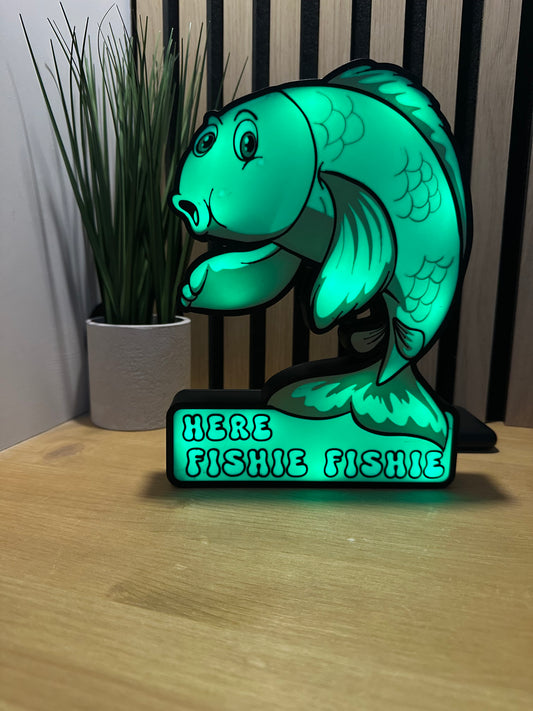 Personalised Fishing Carp Lightbox LED