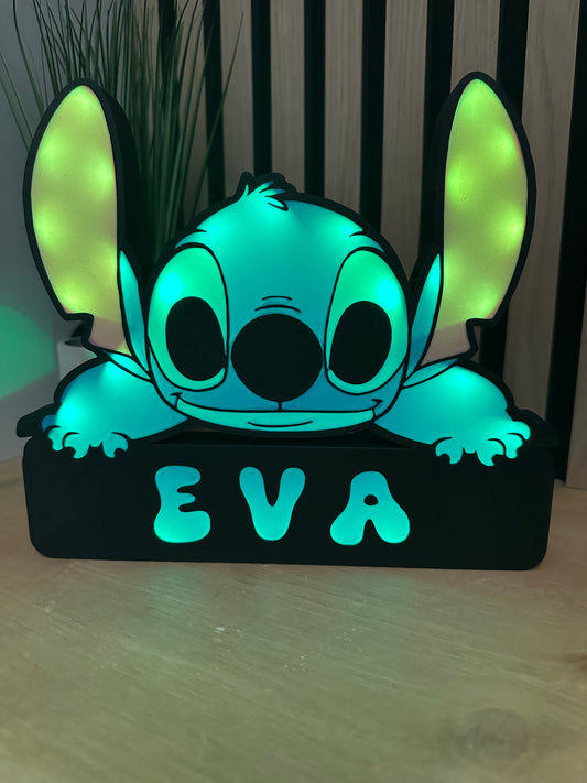 Personalised Stitch LED Lightbox Design