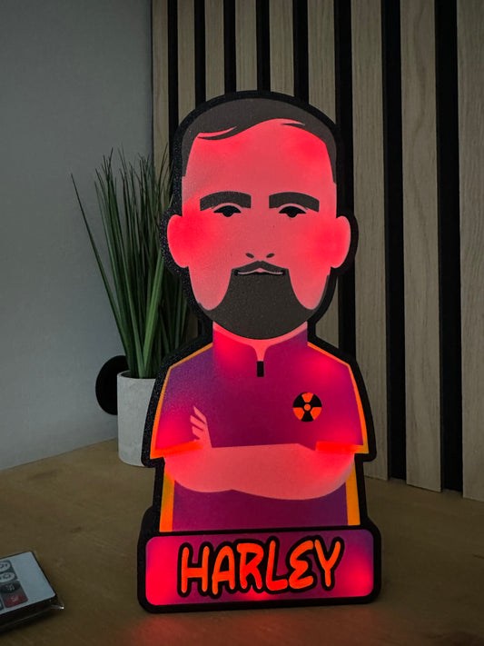 Personalised Luke The Nuke Littler Lightbox LED