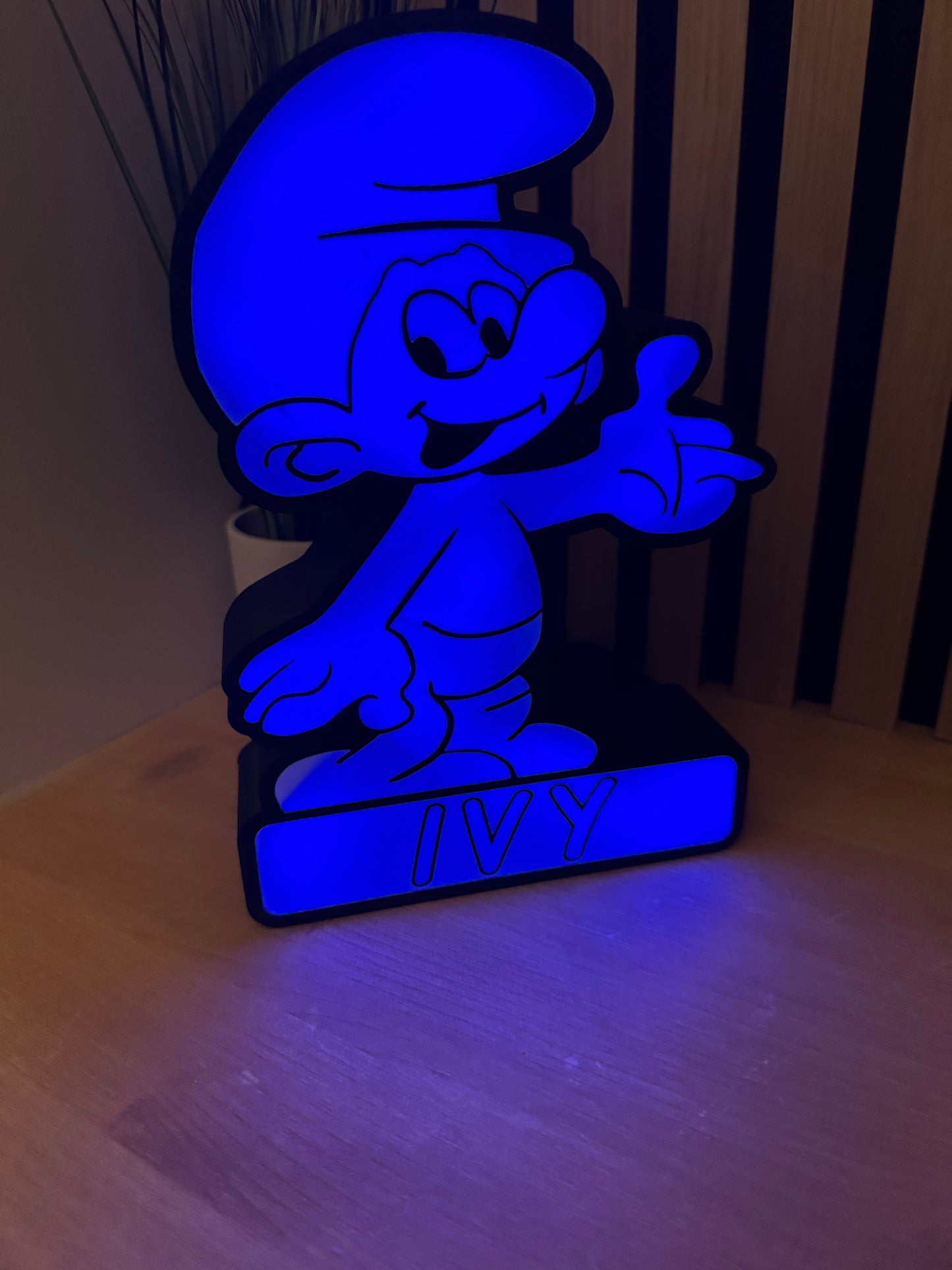 Personalised Smurf Lightbox