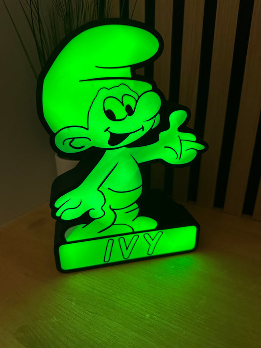 Personalised Smurf Lightbox