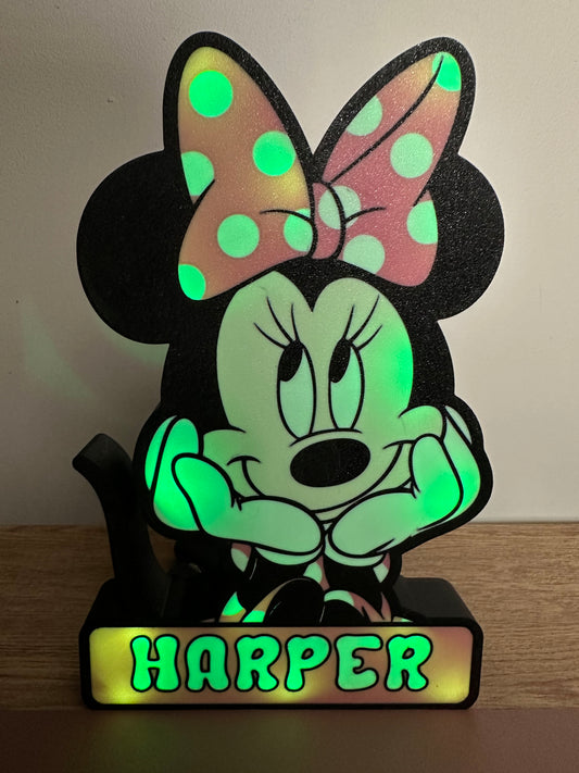 Personalised Mini Mouse Lightbox