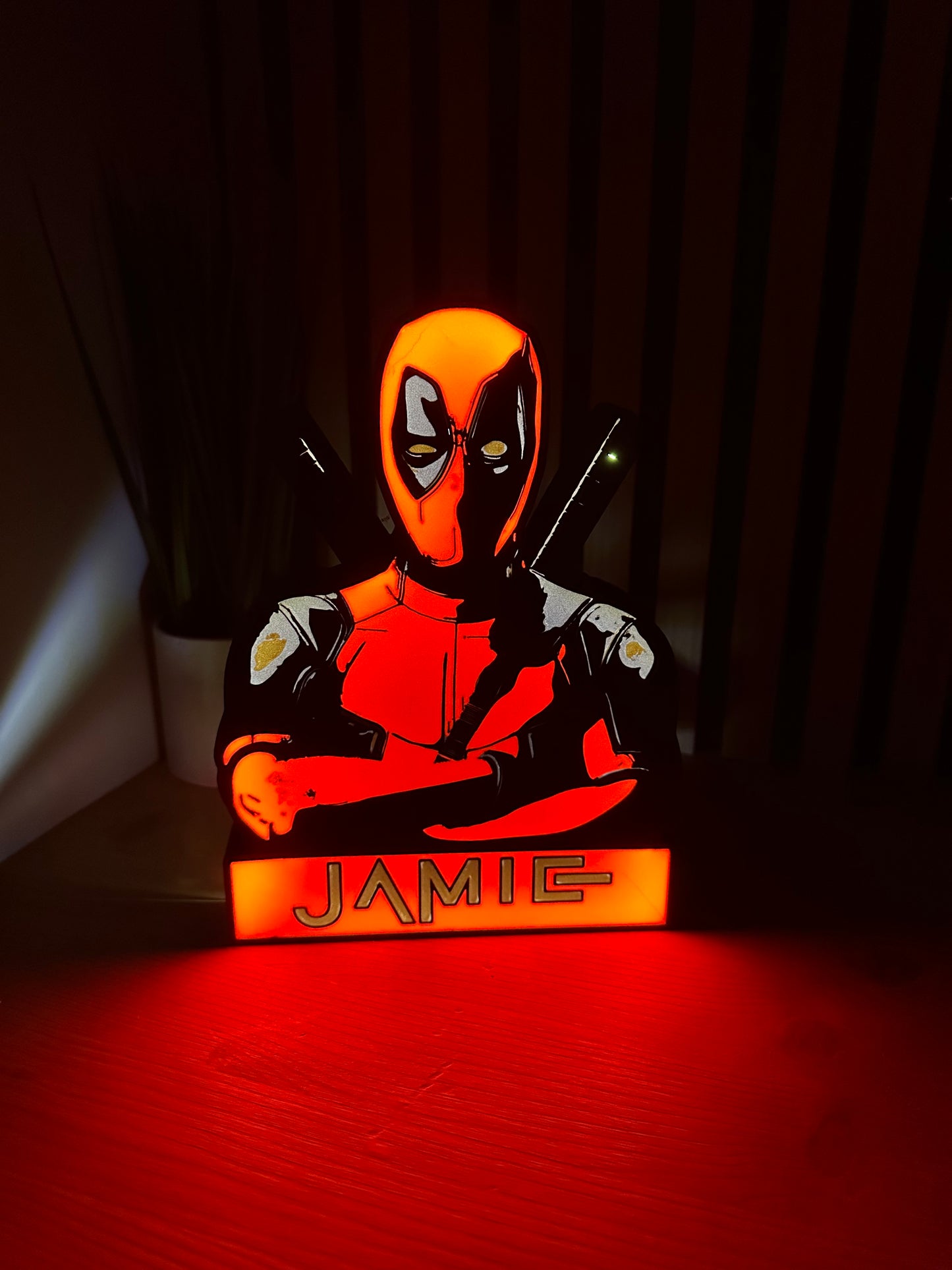 Personalised Deadpool Lightbox
