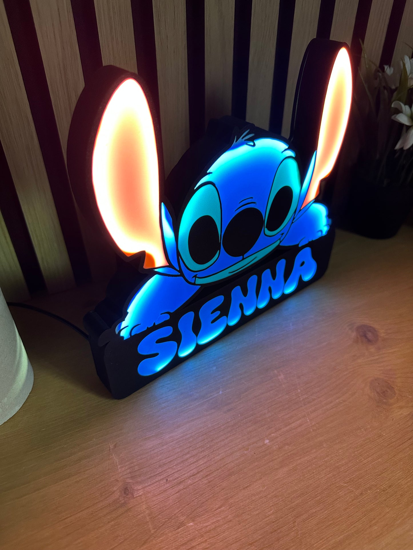 Personalised Stitch LED Lightbox Design