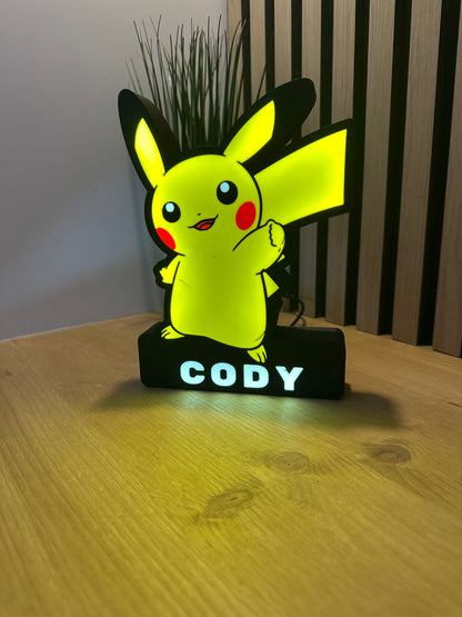 Personalised Pokemon LED Lightbox
