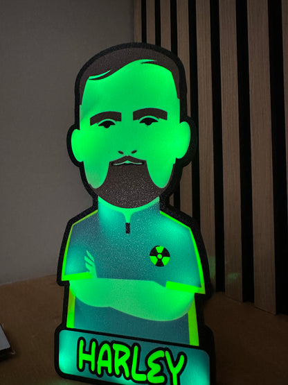 Personalised Luke The Nuke Littler Lightbox LED