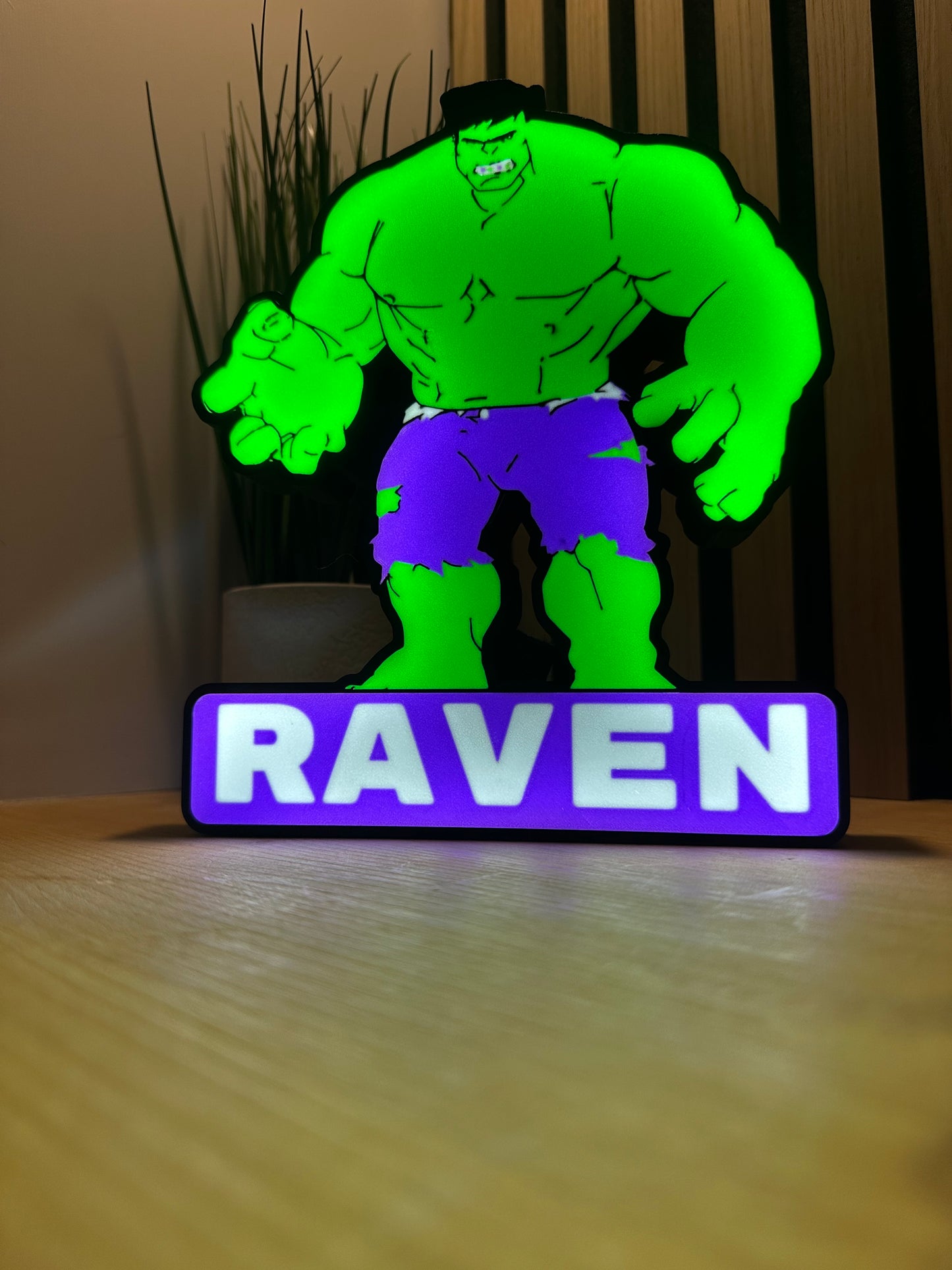 Personalised Hulk Lightbox LED