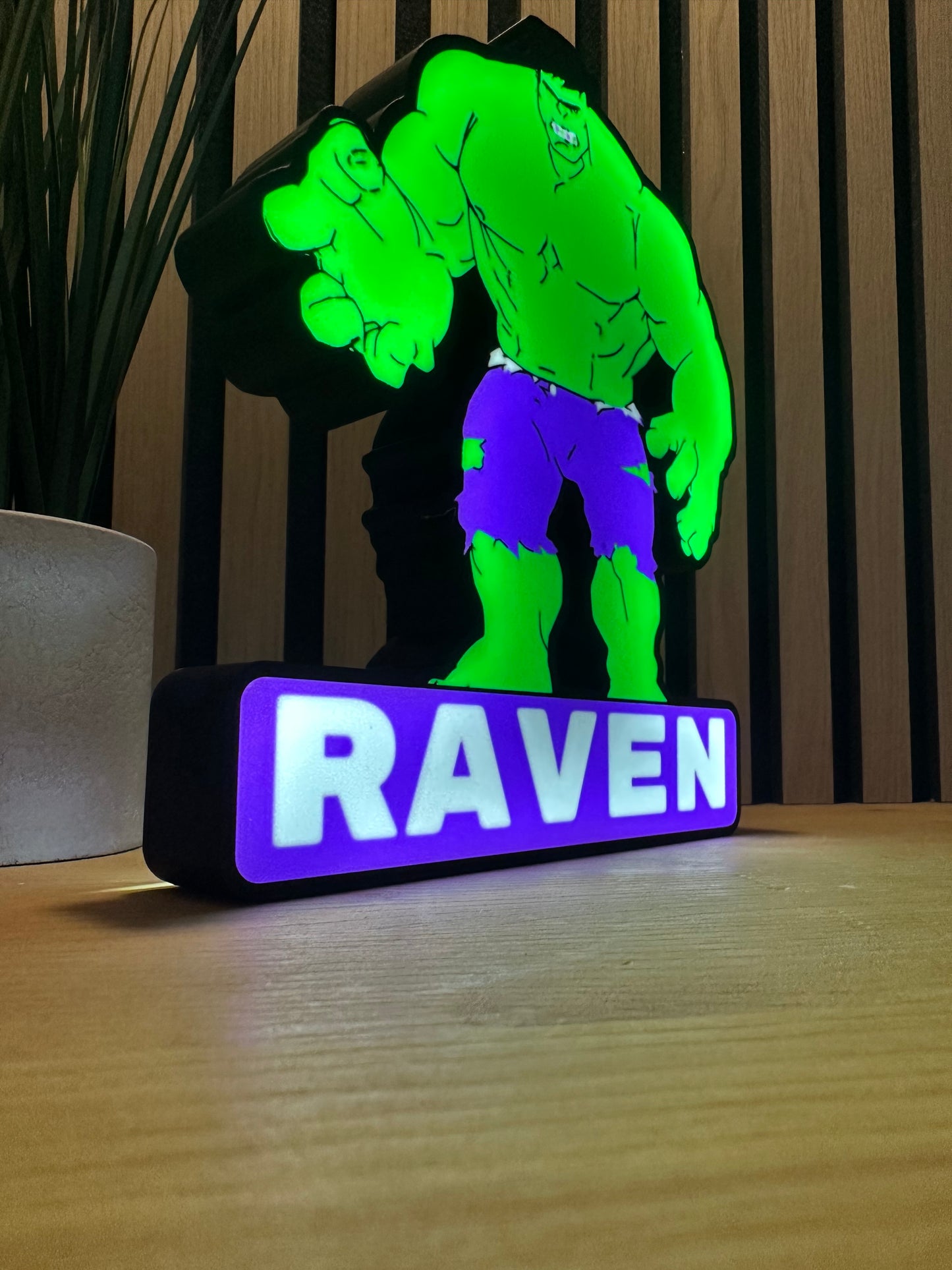 Personalised Hulk Lightbox LED