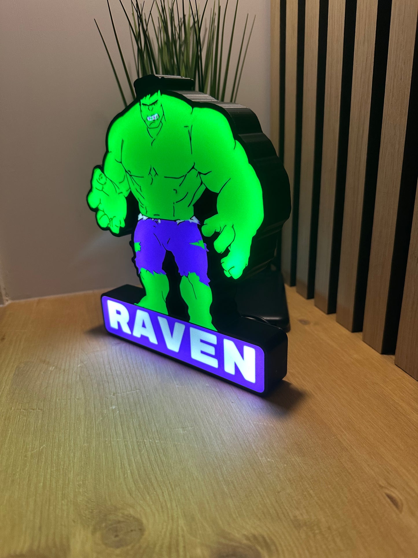 Personalised Hulk Lightbox LED