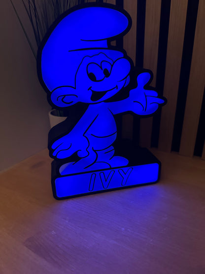 Personalised Smurf Lightbox