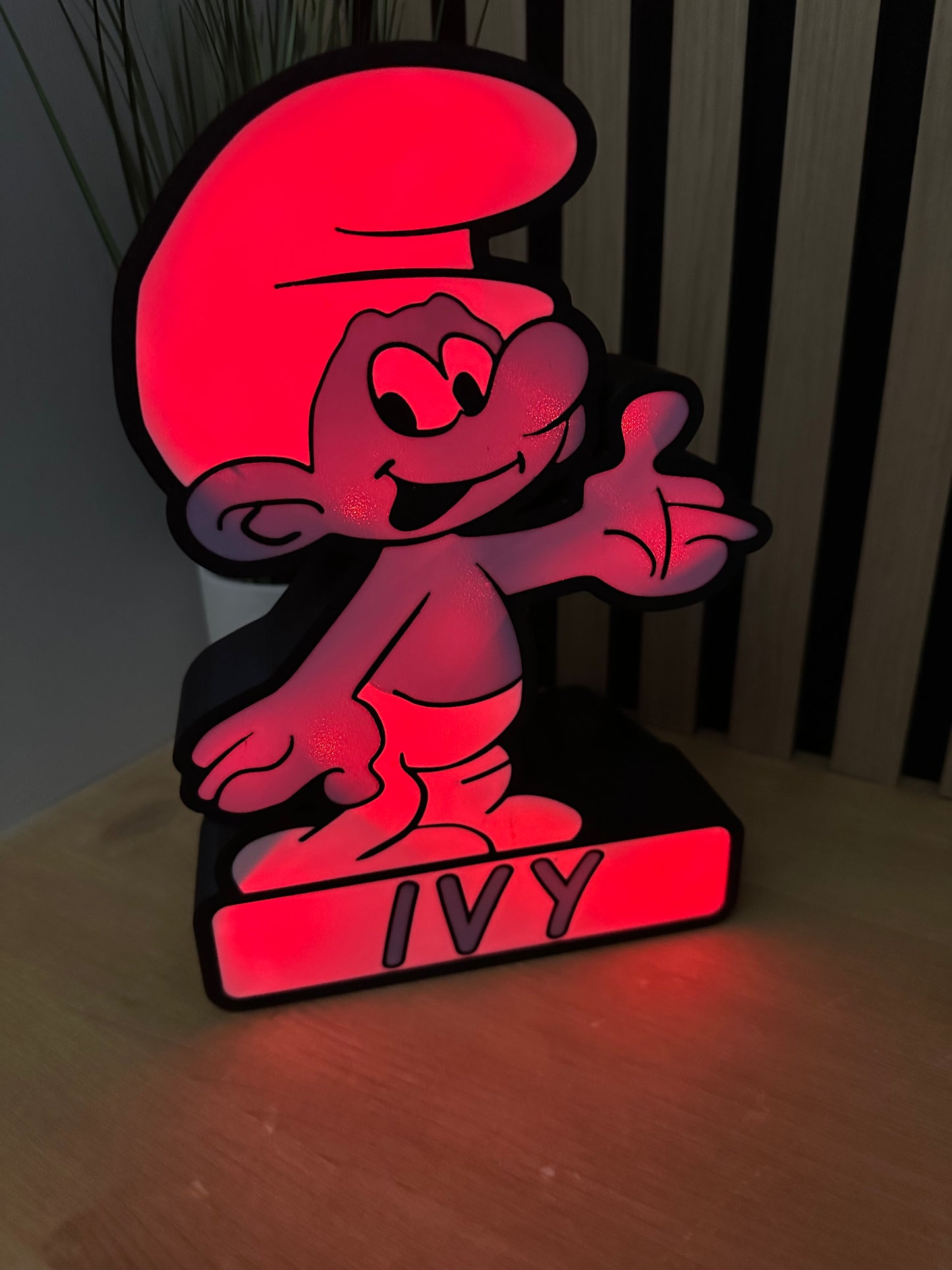 Personalised Smurf Lightbox