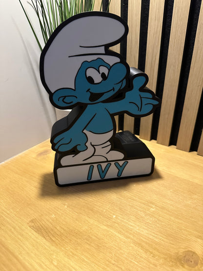 Personalised Smurf Lightbox