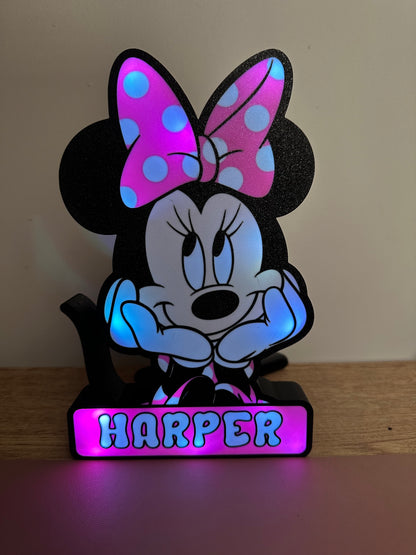 Personalised Mini Mouse Lightbox