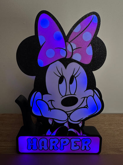 Personalised Mini Mouse Lightbox