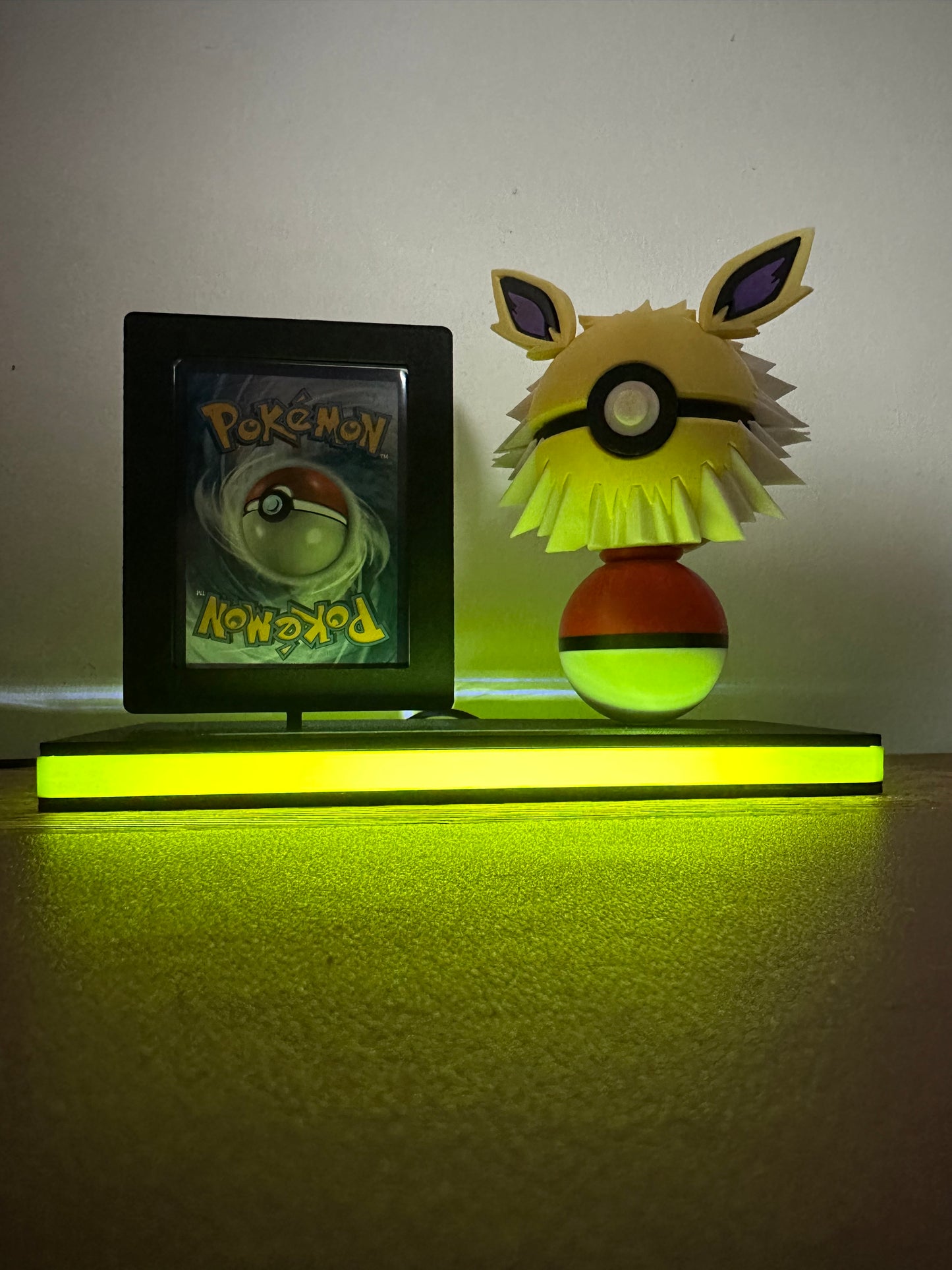 Pokemon Card / Pokeball Display Stand LED Illuminated