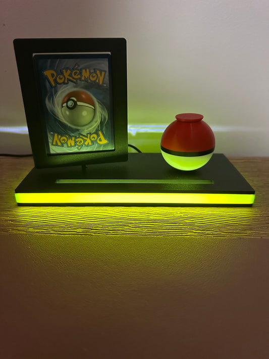 Pokemon Card / Pokeball Display Stand LED Illuminated